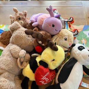 Plush Animal Toy Set - Multicolor